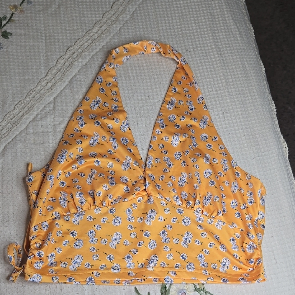 *3/$15* SHEIN Yellow Halter  Tank Top